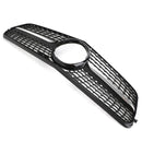Schwarz Chrom Frontgrill Grill Passend Mercedes-Benz W204 C200 C300 08-14