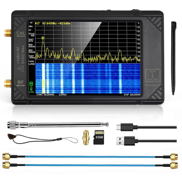 LCD táctil de 4" para analizador de espectro pequeño portátil TinySA ULTRA 100K-5,3GHz