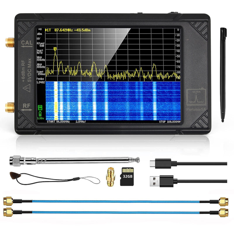 4 "LCD Touch para Analisador de Espectro Minúsculo Portátil TinySA ULTRA 100K-5.3GHz