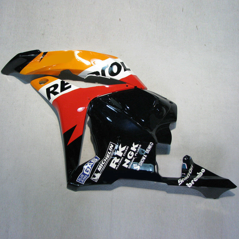 Kåpa set lämplig för Honda CBR 600 RR F5 2009-2012 10 11 Orange Svart Generic