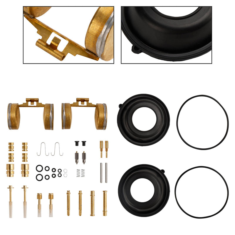 Kit de reparo de carburador compatível com Honda CB350 1968-1972 CL350 1968-1973