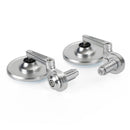 Håndspeil i aluminium 7/8"-1" Sølv Kort styreende 3" runde speil Generelt