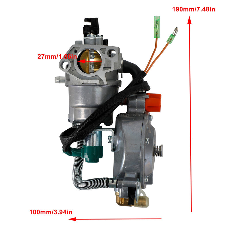 Port Cargo Carburador Predator 6500 5500 8250 Gerador GLP NG Dual Fuel