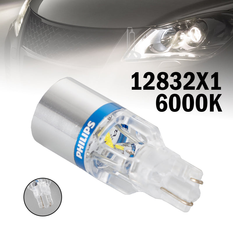 Para Philips 12832X1 Auto X-treme Ultinon LED T16 12V3W 200LM 6000K W2.1*9.5D