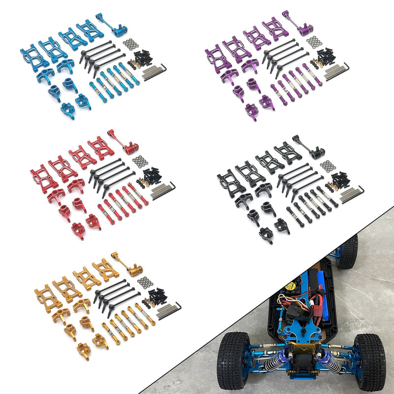 Päivitä metalliosat Wltoysille 1:14 144001 1/12 124017 RC-auton kääntövarsijalusta C