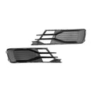 Audi A6 C7 2014–2018 2 Stück Frontstoßstange Nebelscheinwerfer Grill Schwarz