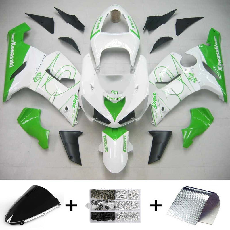 Kåpesett for Kawasaki ZX6R 636 2005-2006 Generisk