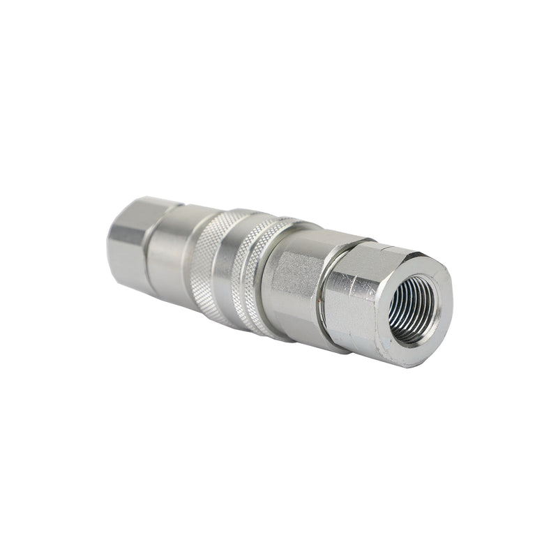 1/2" NPT-parihydraulinen tasapinnainen pikaliitin Liukuohjattu kuormaaja Bobcat ISO 16028:lle