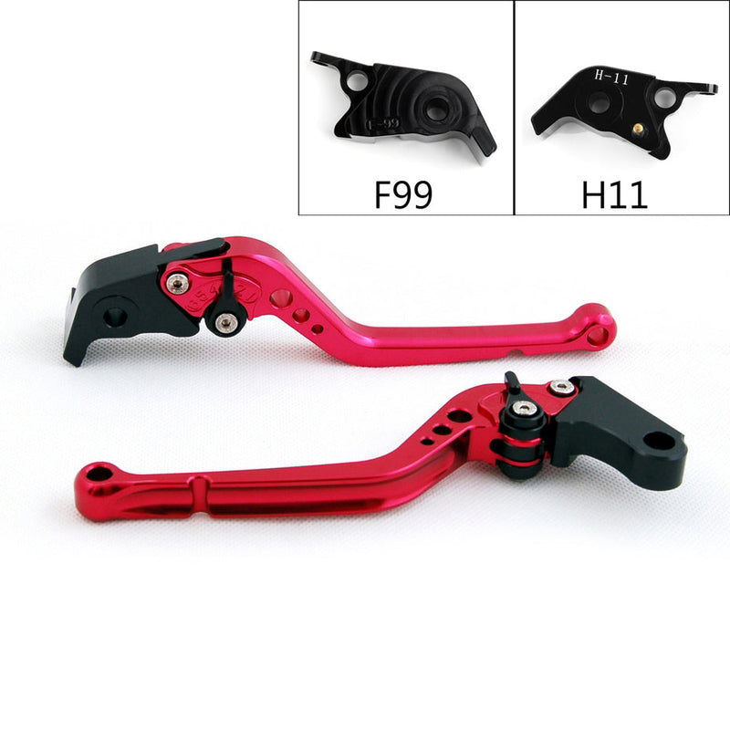 Lång bromskopplingsspak för Ducati 1299/1199/959/899 Panigale Xdiavel 749 Black Generic