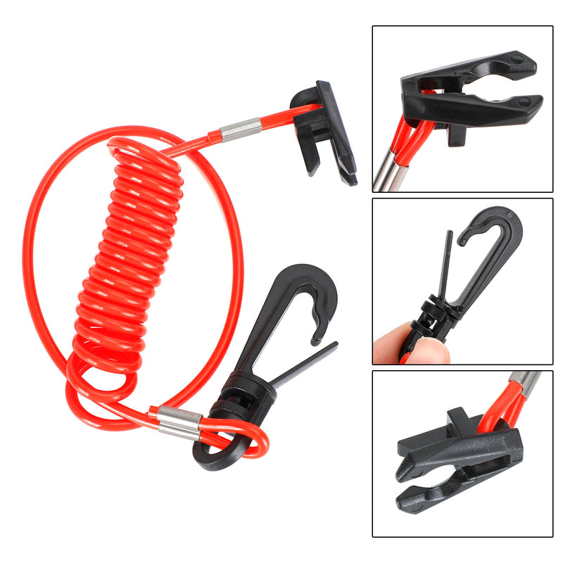 Stoppschalter-Clip und Lanyard passend für Johnson Evinrude 0432230 432230