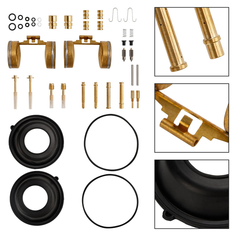 Kit de reparo de carburador compatível com Honda CB350 1968-1972 CL350 1968-1973