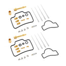 2x sada na opravu karburátoru vhodná pro Yamaha YFZ450 2004-2009 Generic