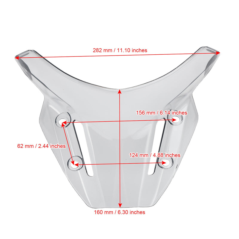 Yamaha MT-09 MT 09 2021–2023 ABS-Motorrad-Windschutzscheibe