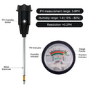 Håndholdt Soil PH Tester PH og fugtmåler med 295 mm lang metalsonde