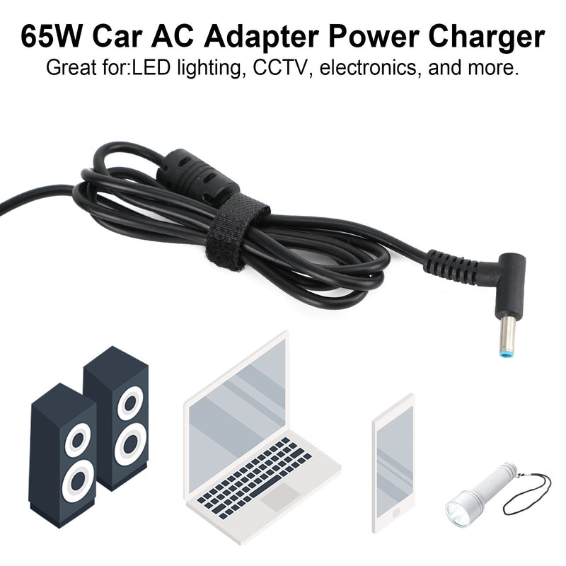 Carregador adaptador de energia para carro 65 W para notebook Dell 4,5 x 3,0 mm 19,5 V 3,33 A