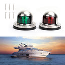2x punainen vihreä merivene 12V Yacht Pontoon Bright Signal Lights vedenpitävä