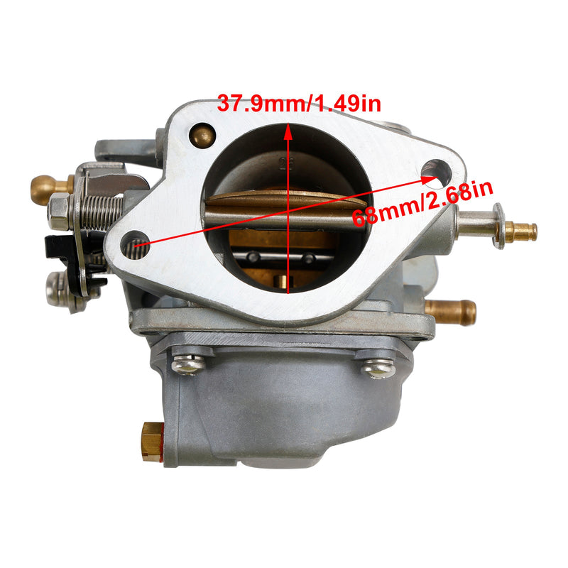 Carburador compatible con motor fueraborda Yamaha de 2 tiempos, 60 CV, E60, 6K5-14301