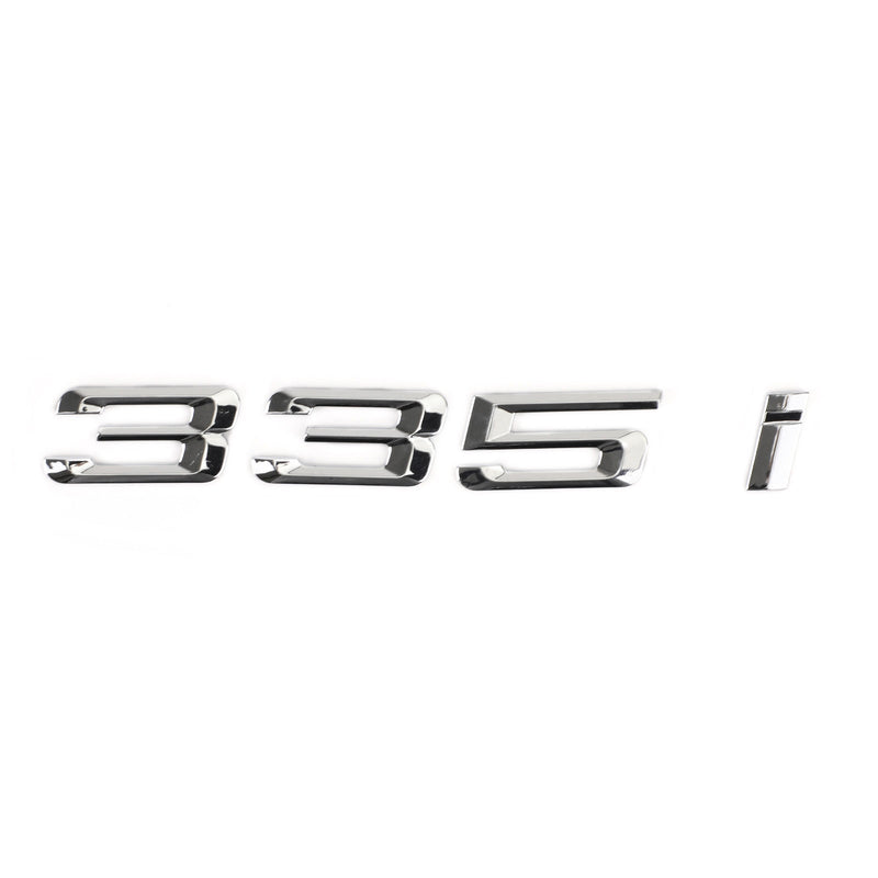 Bakre bagagerumsnamnskylt Emblem Emblem Siffror Bokstavsdekal 335i Passar 335i Chrome Generic