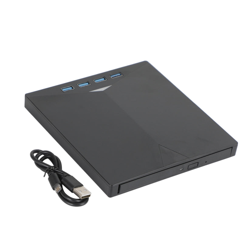 Zewnętrzny napęd DVD 7 w 1 — USB 3.0 i USB Type-C — Kompatybilny z laptopami, komputerami stacjonarnymi i systemem Mac OS — Przenośna nagrywarka i czytnik płyt CD, DVD i Blu-ray