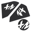 2x Protector lateral de depósito protección de depósito apto para BMW F900Xr 20+ de goma genérica negra