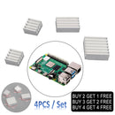 Durable Heatsink Radiator Cooler Kit with Sticker 4PCS/Set Raspberry Pi 4B Model