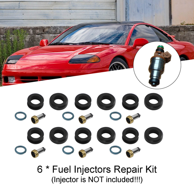 6 STÜCKE Einspritzdüsen Dichtung O-Ring Kit MD164888 passend für Mitsubishi 3000GT INP-014