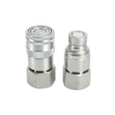 3/4" NPT-par hydraulisk flad-hurtigkobling minilæsser til Bobcat ISO 16028