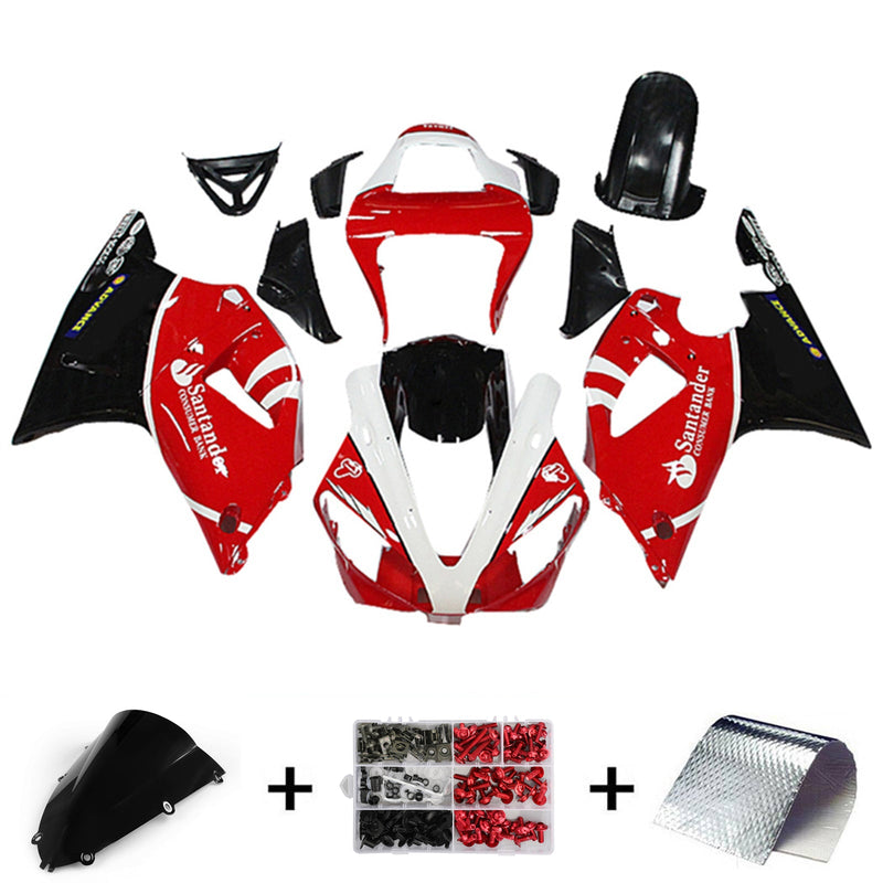 Conjunto de carenagens Amotopart para Yamaha YZF 1000 R1 1998-1999, corpo, plástico, ABS