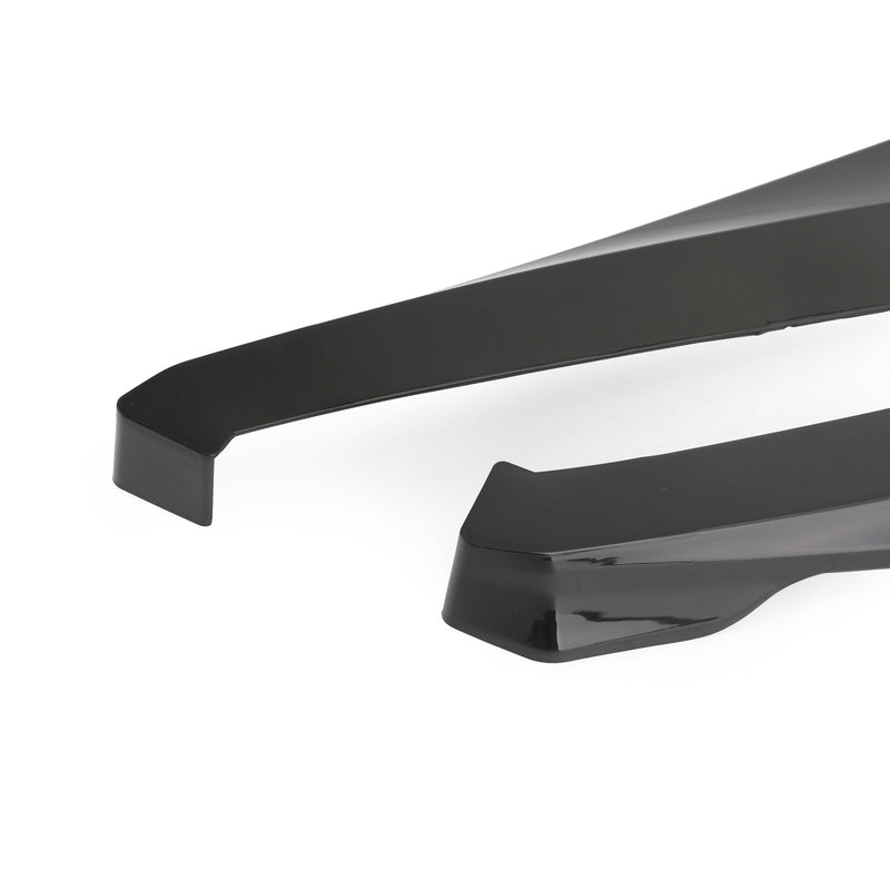 Para-choque traseiro de carro 19" Canard Splitter Difusor Valence Spoiler Brilho labial preto