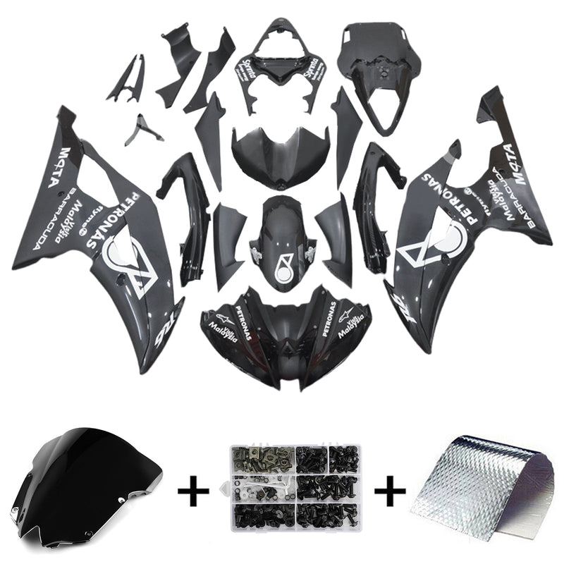 Kit de carenagem Amotopart para Yamaha YZF 600 R6 2008-2016 corpo plástico ABS