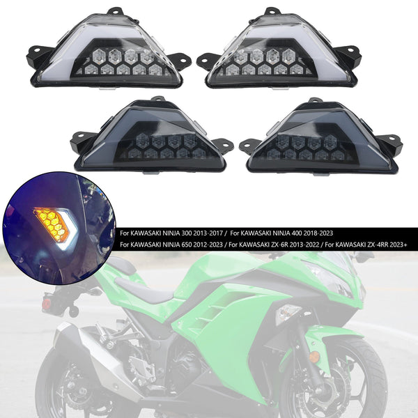 KAWASAKI NINJA 300 400 650 ZX-6R ZX-4RR 2013+ LED etuvalo