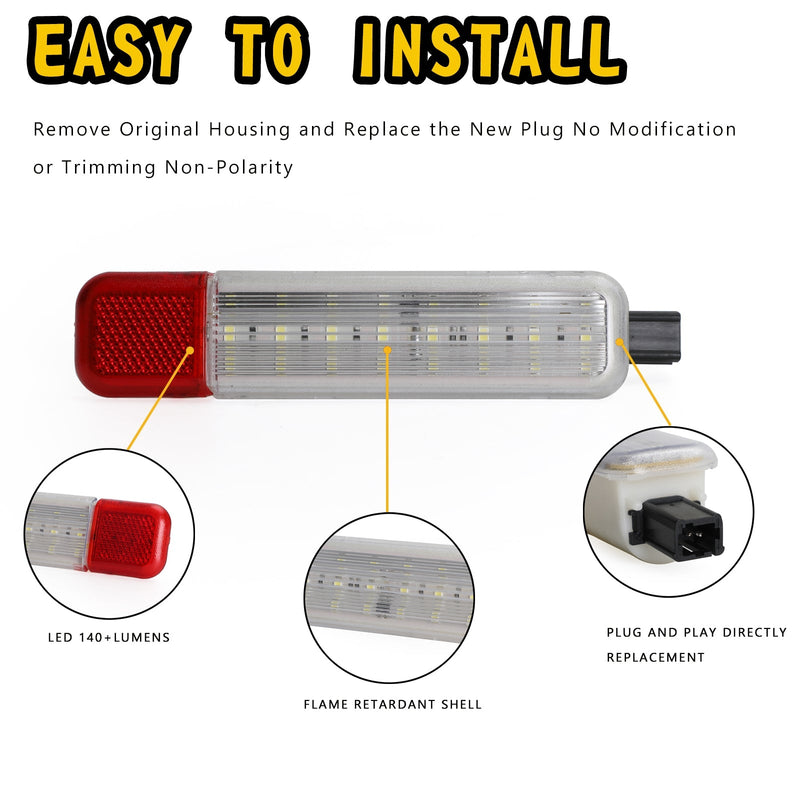 2x Innentürverkleidung LED-Innenleuchte 15021517 Für Silverado Sierra C/K 95-07 Generic