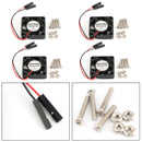 4x 2-poliger 30 mm x 30 mm 3007 5-V-Lüfter, strahlend für Raspberry Pi 2/3 Modell B 4B