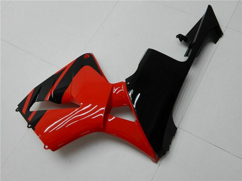 Kåpesett egnet for Honda CBR600RR 2005 2006, rød kropp, ABS, svart, rød, generisk