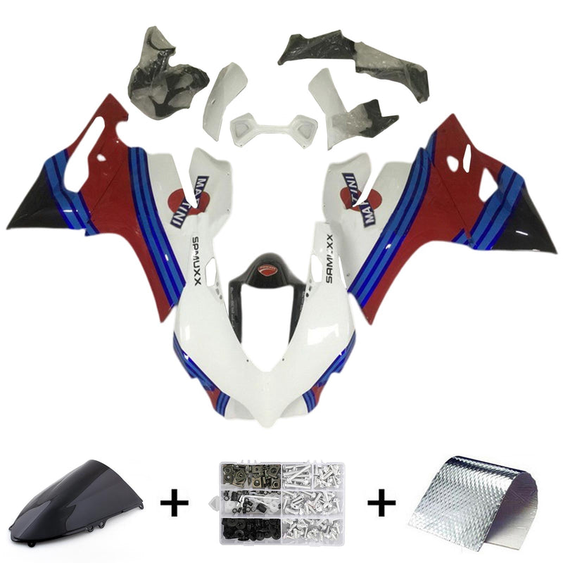 Amotopart Verkleidungsset für Ducati 1199 899 2012–2015, Karosserie, Kunststoff, ABS