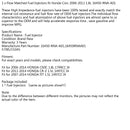 1 STÜCKE Flow Matched Fuel Injectors passend für Honda Civic 2006-2011 1.8L 16450-RNA-A01 Generic