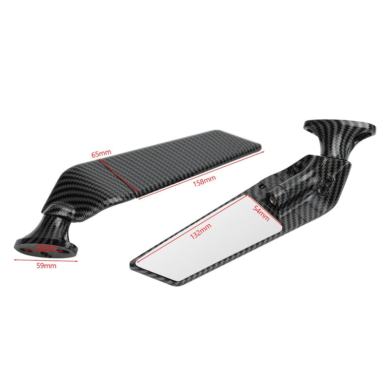 Espelho retrovisor de asa oscilante para Honda CBR600RR 03-2012, CBR600F 11-2014