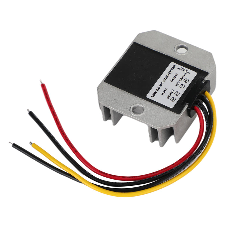 DC/DC spenningsomformer spenningsregulatormodul 8V/40V til 12V 3A 36W