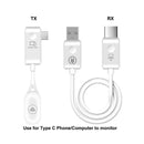 50M Wireless HDMI Typ-C Extender Video Sender Empfänger für PC Telefon zu TV