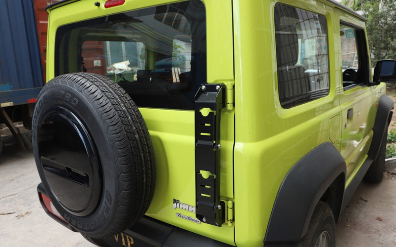 Suzuki Jimny 2019+ Preto Dobradiça Traseira Dobradiça Pedal Degrau Lateral Exterior.