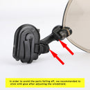 Motorsykkel Justerbar Clip On Windshield Extension Spoiler Vindavviser