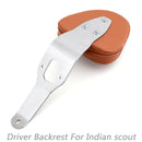 Respaldo del conductor para Indian Scout 2015-2018 Scout Sixty 2016-2018 Negro Genérico