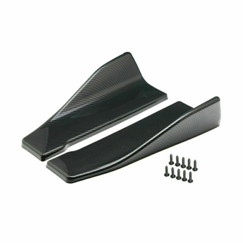 2 Stück 35 cm Rock Spoiler Hecklippenverlängerung Rocker Splitter Winglet Wings Carbon Look Generic