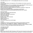 Areyourshop CNC alumínio motocicleta guiador risers 22-28mm montagem de braçadeira universal