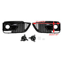 Audi Q5 SQ5 2018-2020 RSQ5 svart honeycomb tåkelysgitter foran