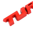 Metall 3D Turbo Logo Auto Emblem Abzeichen Aufkleber Kofferraum Stoßstange Aufkleber Silber generisch