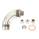 J Style M18X1.5 O2 Oxygen Sensor Vinklet Extender Spacer Kit til OBD2 Vehicle Generic