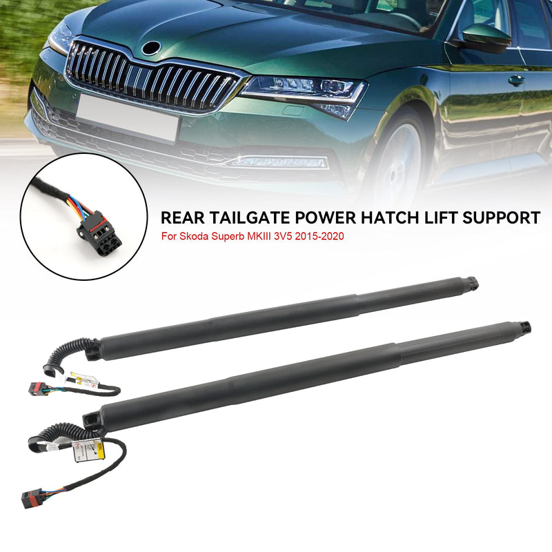 Pakke med 2 elektriske gassfjærer bakluke 3V9827851B egnet for Skoda Superb III 3V5 3V9827852B