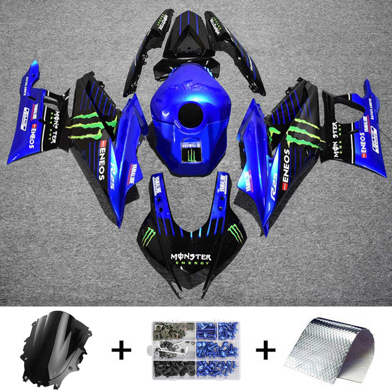 Einspritzverkleidungs-Kit, Karosserie-Kunststoff-ABS, passend für Yamaha YZF-R3 R25 2019–2021