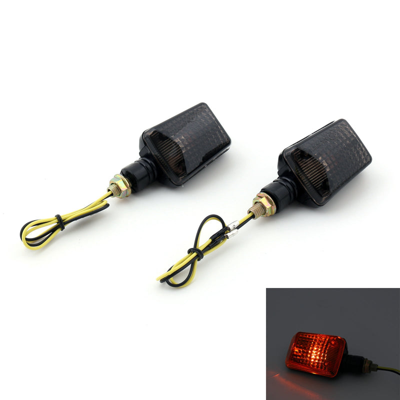 2 x Universal Motorcycle Blinker Leuchte Blinker Kurzstiel -Objektiv